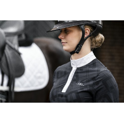 Polo de concours Horseware AA Alcina manches longues Charbon de bois Gris Polo de concours Horseware AA Alcina manches longues Charbon de bois Gris