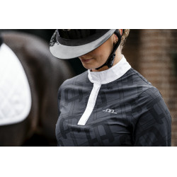 Polo de concours Horseware AA Alcina manches longues Charbon de bois Gris Polo de concours Horseware AA Alcina manches longues Charbon de bois Gris