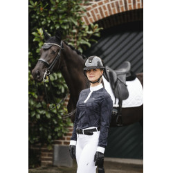 Polo de concours Horseware AA Alcina manches longues Charbon de bois Gris Polo de concours Horseware AA Alcina manches longues Charbon de bois Gris