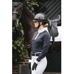 Polo de concours Horseware AA Alcina manches longues Charbon de bois Gris Polo de concours Horseware AA Alcina manches longues Charbon de bois Gris