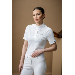 Polo de concours Horseware AA Elena manches courtes Blanc Polo de concours Horseware AA Elena manches courtes Blanc