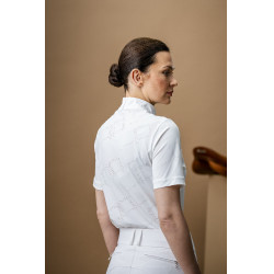 Polo de concours Horseware AA Elena manches courtes Blanc Polo de concours Horseware AA Elena manches courtes Blanc