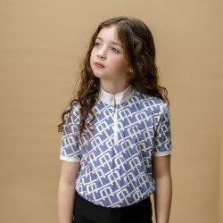 Polo Horseware AA Kids Zanara Bleu sicilien
