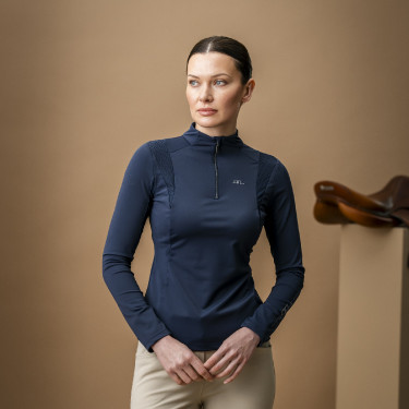 Polo Horseware AA Sofia Sunshirt Marine Bleu marine