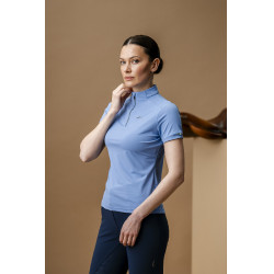 Polo Horseware AA Tech Quarter Gia Bleu sicilien