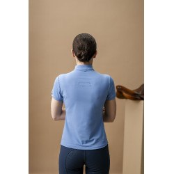 Polo Horseware AA Tech Quarter Gia Bleu sicilien