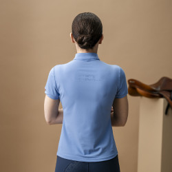 Polo Horseware AA Tech Quarter Gia Bleu sicilien