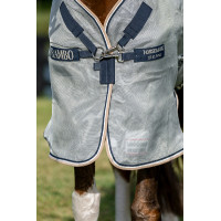 Chemise anti-mouches Horseware Rambo Protector Integrated Argent / marine Chemise anti-mouches Horseware Rambo Protector Integrated Argent / marine