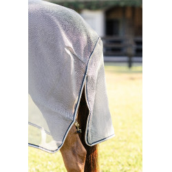 Chemise anti-mouches Horseware Rambo Protector Integrated Argent / marine Chemise anti-mouches Horseware Rambo Protector Integrated Argent / marine