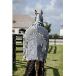 Chemise anti-mouches Horseware Rambo Protector Integrated Argent / marine Chemise anti-mouches Horseware Rambo Protector Integrated Argent / marine