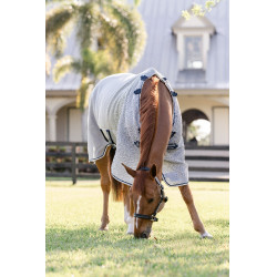 Chemise anti-mouches Horseware Rambo Protector Fieldsafe Argent / marine Chemise anti-mouches Horseware Rambo Protector Fieldsafe Argent / marine