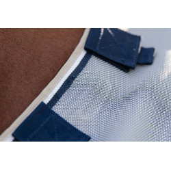 Chemise anti-mouches Horseware Rambo Protector Fieldsafe Argent / marine Chemise anti-mouches Horseware Rambo Protector Fieldsafe Argent / marine