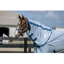 Chemise anti-mouches Horseware Amigo Bug Rug Plus Bleu azure / marine / bleu électrique Chemise anti-mouches Horseware Amigo Bug Rug Plus Bleu azure / marine / bleu électrique