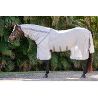 Couvre-cou anti-mouches Amigo Horseware Bug Buster Argent / gris titanium / argent Couvre-cou anti-mouches Amigo Horseware Bug Buster Argent / gris titanium / argent