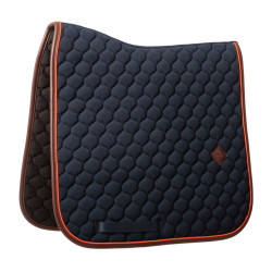 Tapis de selle Kentucky Onion quilt Leather Neon Marine Bleu marine Tapis de selle Kentucky Onion quilt Leather Neon Marine Bleu marine