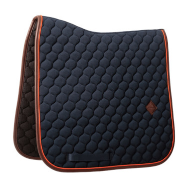 Tapis de selle Kentucky Onion quilt Leather Neon Marine Bleu marine Tapis de selle Kentucky Onion quilt Leather Neon Marine Bleu marine