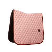 Tapis de selle Kentucky Onion quilt Leather Neon Vieux rose