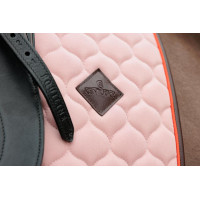 Tapis de selle Kentucky Onion quilt Leather Neon Vieux rose