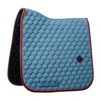 Tapis de selle Kentucky Onion quilt Leather Neon Bleu
