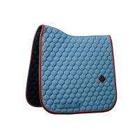 Tapis de selle Kentucky Onion quilt Leather Neon Bleu