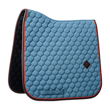 Tapis de selle Kentucky Onion quilt Leather Neon Bleu
