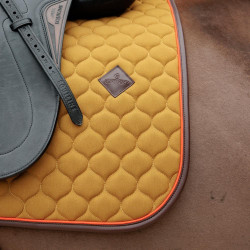 Tapis de selle Kentucky Onion quilt Leather Neon Khaki Kaki