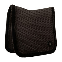 Tapis de selle Kentucky Plaited faux mouton Noir