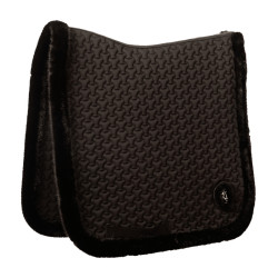 Tapis de selle Kentucky Plaited faux mouton Noir Tapis de selle Kentucky Plaited faux mouton Noir