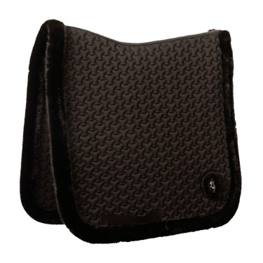 Tapis de selle Kentucky Plaited faux mouton Noir Tapis de selle Kentucky Plaited faux mouton Noir