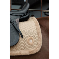 Tapis de selle Kentucky Plaited faux mouton Beige