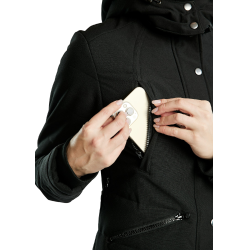 Veste Montar extra longue Dicte femme Noir