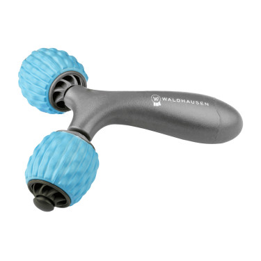 Rouleaux de massage double Waldhausen Health + Care Bleu