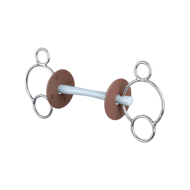 Mors Beris 3 anneaux barre de confort fine Mors Beris 3 anneaux barre de confort fine