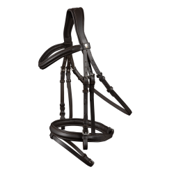 Bridon Waldhausen X-Line London muserolle combinée Marron