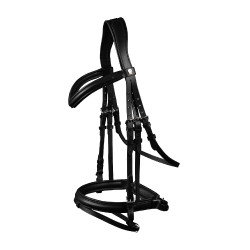 Bridon Waldhausen X-Line Stockholm muserolle combinée pull back Noir