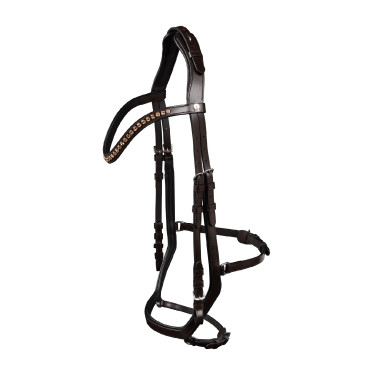 Bridon Waldhausen X-Line Relaxation muserolle anatomique Marron