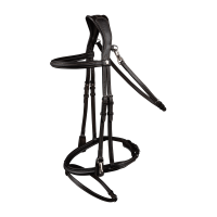 Bridon Waldhausen X-Line Work muserolle combinée Noir