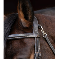 Bridon Waldhausen X-Line Work muserolle combinée Marron