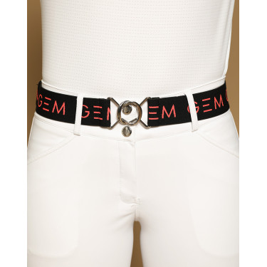 Ceinture GEM Zaza Noir / corail
