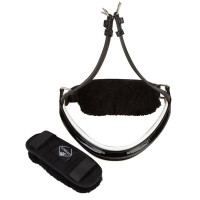 Fourreau de muserolle LeMieux Merino+ Noir Fourreau de muserolle LeMieux Merino+ Noir