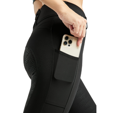 Pantalon Montar MoElaine logo découpé au laser full grip femme Noir Pantalon Montar MoElaine logo découpé au laser full grip femme Noir