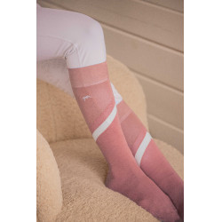 Chaussettes d'équitation Pénélope Fun Rose / blanc Chaussettes d'équitation Pénélope Fun Rose / blanc