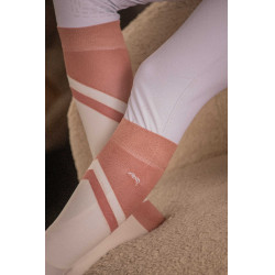 Chaussettes d'équitation Pénélope Fun Rose / blanc Chaussettes d'équitation Pénélope Fun Rose / blanc