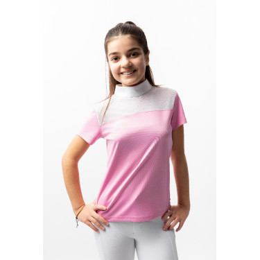 Polo de concours Horze Kaya enfant strass Polo de concours Horze Kaya enfant strass