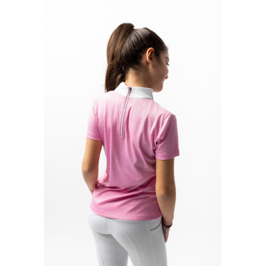 Polo de concours Horze Kaya enfant strass Polo de concours Horze Kaya enfant strass