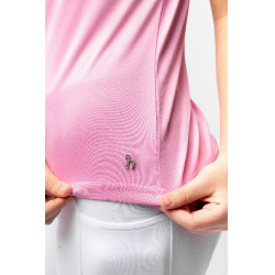 Polo de concours Horze Kaya enfant strass Rose begonia Polo de concours Horze Kaya enfant strass Rose begonia