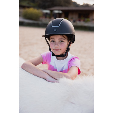 Polo de concours Horze Kaya enfant strass Polo de concours Horze Kaya enfant strass