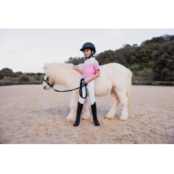 Polo de concours Horze Kaya enfant strass Rose begonia Polo de concours Horze Kaya enfant strass Rose begonia