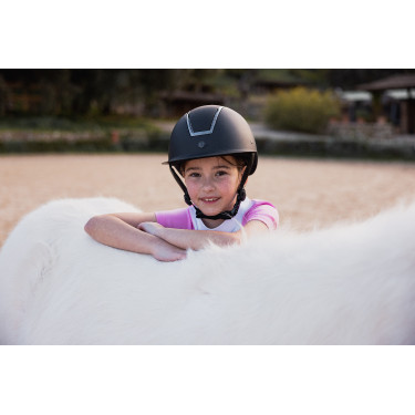 Polo de concours Horze Kaya enfant strass Polo de concours Horze Kaya enfant strass
