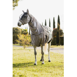 Couverture anti Eczema Horze Mountain Essence UV Gris clair